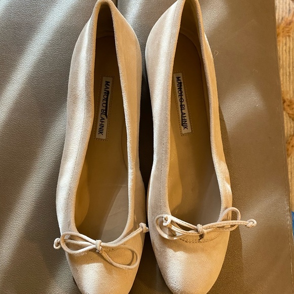 Manolo Blahnik Veralli Suede Ballet Flats Size 37/7 . - Picture 12 of 12